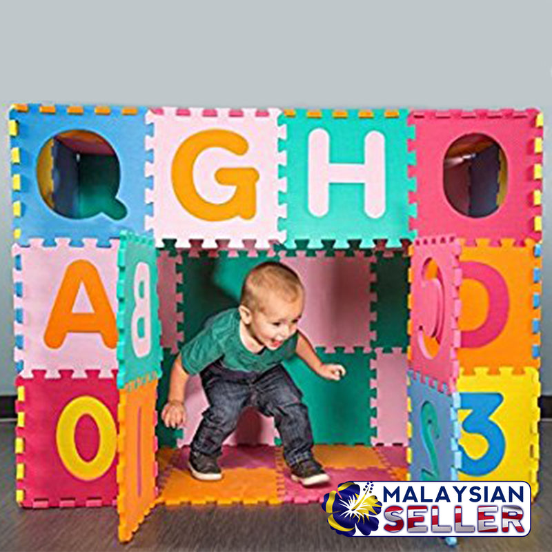 idrop Alphabet Puzzle Color Mat with Random Colorful Colors For Children Education