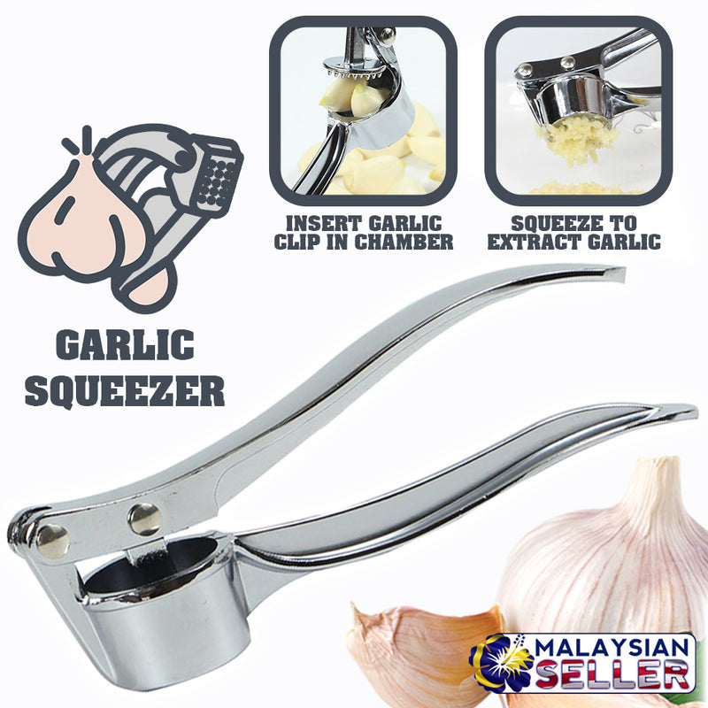 idrop GARLIC PRESS - Garlic Clip Hand Squeezer