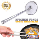 idrop FILTER CLIPPER - Kitchen Cooking Frying Tongs