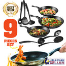 idrop Kitchen Cookware Cooking Pans & Utensils Set [ 9PCS  ]