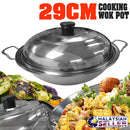idrop 29CM Cooking Wok Pot with Lid Cover [ FENG LONG ]
