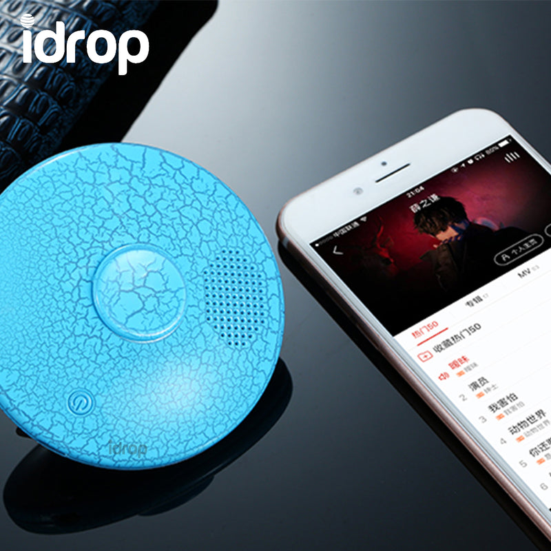 idrop UFO Fan Bluetooth Speaker with lights and spinning function | Blue / Black color