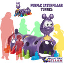 idrop PLAYGROUND - Children Purple Caterpillar Tunnel ( 4 Sections )