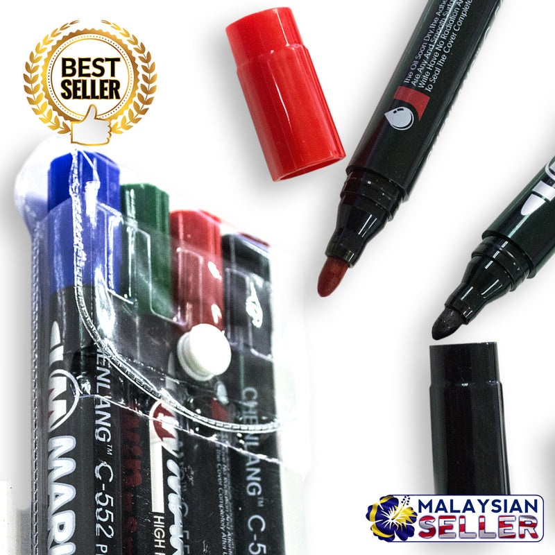idrop WIN SMOOTH High Performance Permanent Marker Color Set [ Chenlang ]