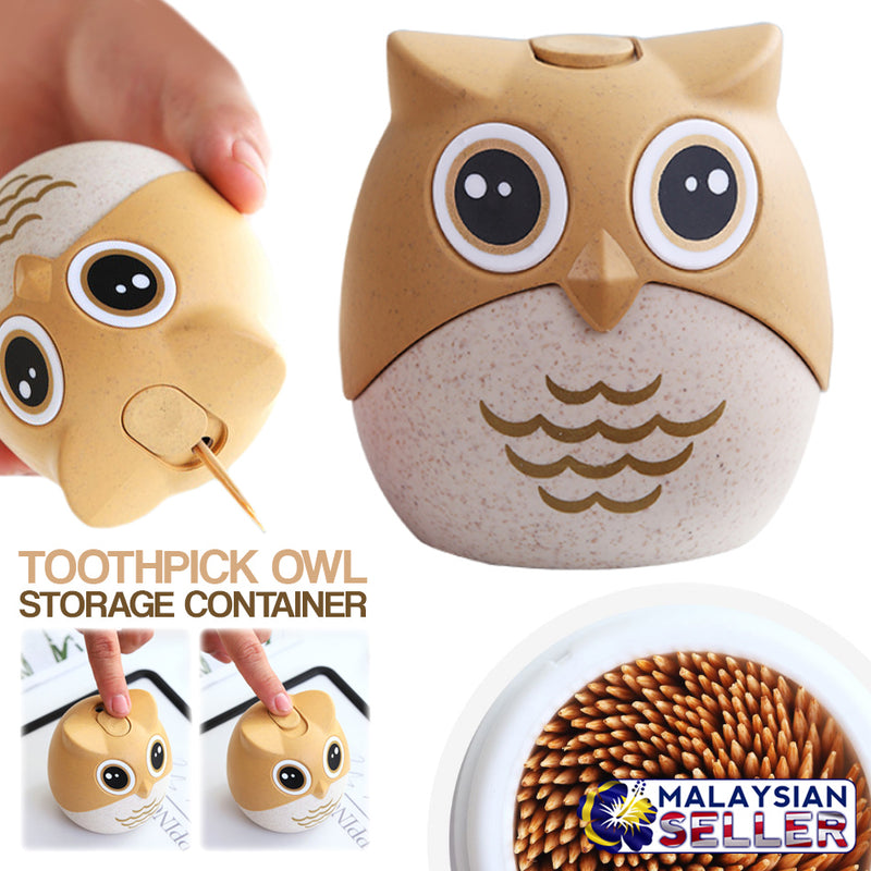 idrop TOOTHPICK OWL - Mini Toothpick Storage Container