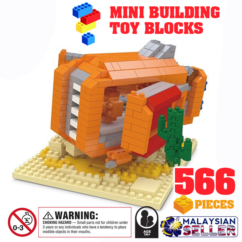 idrop [ Space Ship ] ( 566 Pcs ) Model Toy Mini Building Blocks