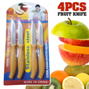 idrop 4PCS FRUIT KNIFE - Stainless Steel