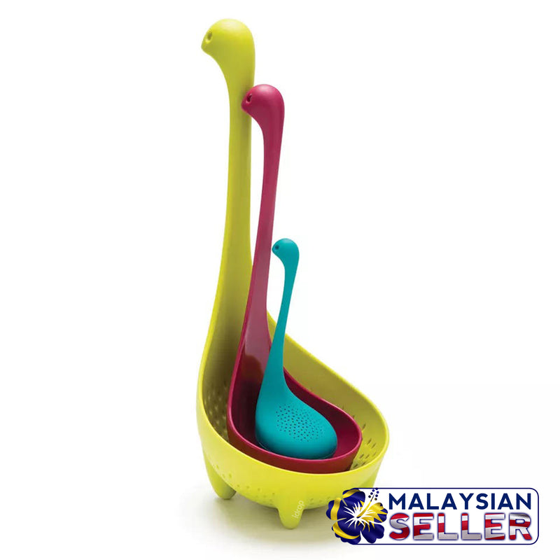 idrop THE NESSIE FAMILY Kitchen Cooking Utensil (3 Piece Set)