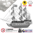 idrop BLACK PEARL SHIP [ Nano Puzzle ] - 3D Lasercut Metal Puzzle