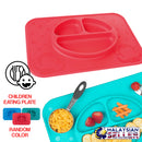 idrop MAT PLATE - Children Flexible Non Slip Eating Plate
