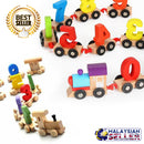 idrop NUMBER TRAIN - Numeric Wooden Train Learning Toy