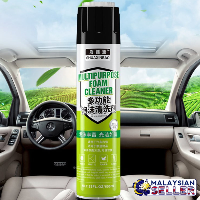 idrop Multipurpose Foam Cleaner [ 650ml ] Household & Car Cleaning Spray