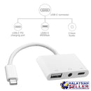 idrop USB-C OTG Audio Adapter [ Type C to USB / 3.5mm Audio Jack / Type C ]