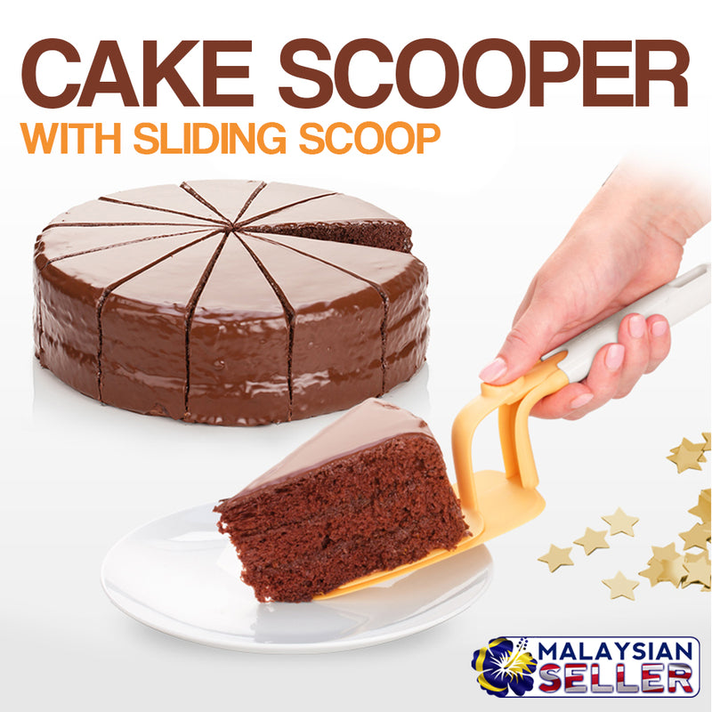 idrop CAKE SCOOPER - Kitchen Pastry Slidable Serving Scoop