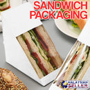 idrop  [ 20pcs / 1 pack ] Sandwich Wedge Box with Window [ 270gsm ]