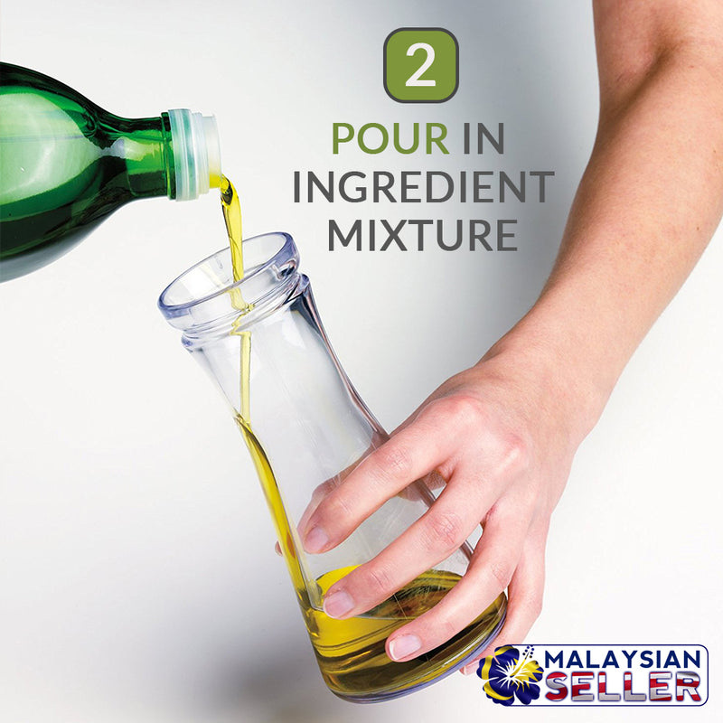 idrop Salad Dressing Manual Spinning Mixer Cup Container Emulsifier