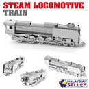 idrop STEAM LOCOMOTIVE TRAIN [ Nano Puzzle ] - 3D Lasercut Metal Puzzle