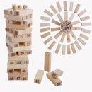 idrop FOLDS HIGH - Wood Toy Stacking Toys Number Dice Game