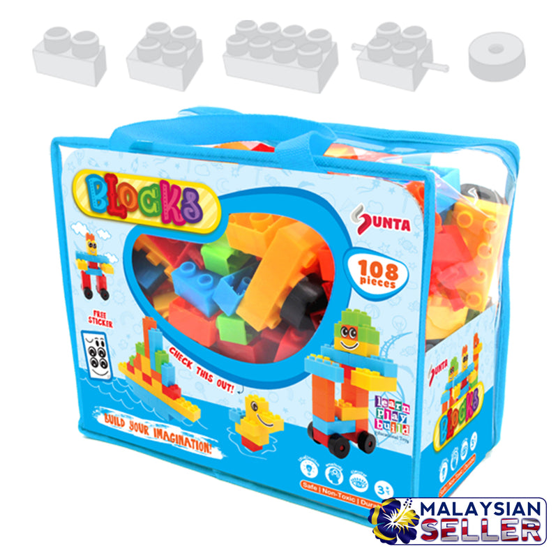 idrop SUNTA BLOCKS [ 108pcs ] Children Toy Building Block