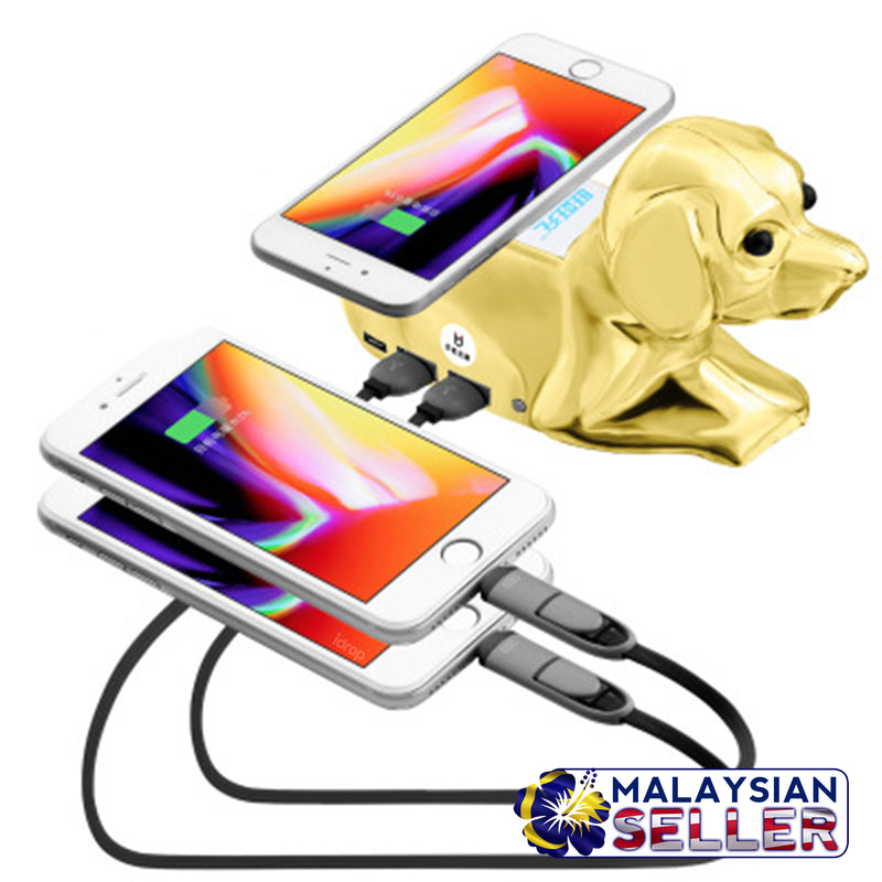 idrop [CHINESE NEW YEAR SPECIAL] Wang Wang Chong Prosperous Wealth Dog Wireless Charger & Powerbank [ 2 in 1 ]