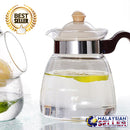 idrop 1 Liter - Drinking Glass Tea Pot