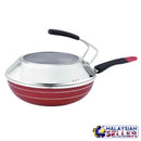 idrop DUSHITAITAI 34CM Cooking Frying Pan with Lid Cover and Handle