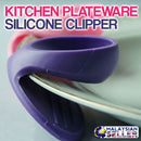 idrop Kitchen Mini Silicone Plateware Clip Holder [ 1pc ]