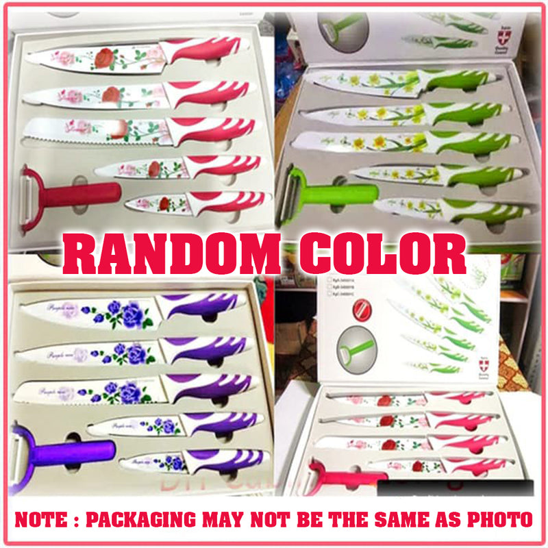 idrop [ 6PCS ] WHITE SWAN - Kitchen Knife Set