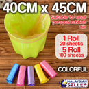 idrop Disposable Rubbish Plastic Bag [ 40cm x 45cm ] [ 1 Roll 5 Roll ] [ 20 sheet per roll ]