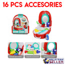 Idrop [7F702] Portable Backpack Pretend Game Bathroom Backpack Baby Care Toy