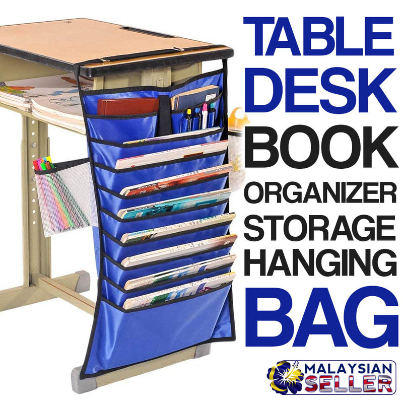 idrop Table Desk Book Hanging Organizer Storage Bag