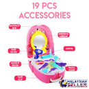 Idrop [7F703] Portable Backpack Pretend Game Girls Princess New Makeup Toy