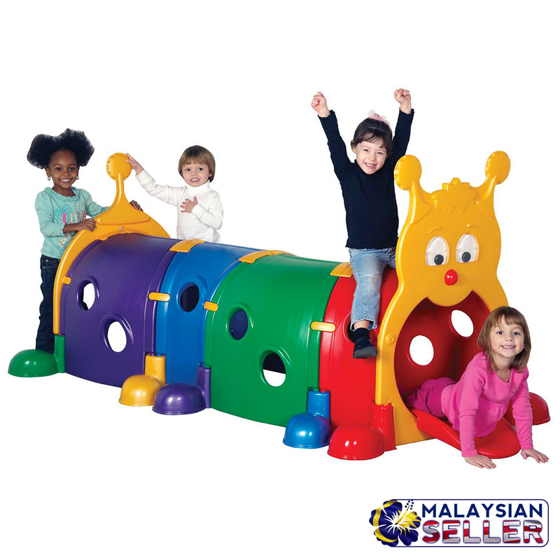 idrop PLAYGROUND - Children Yellow Caterpillar Tunnel ( 4 Sections )