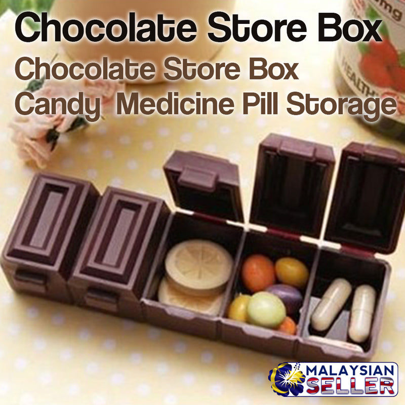 idrop Chocolate Store Box - Candy  Medicine Pill Storage