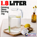 idrop 1.8L Drinking Glass Serving Jug Cold & Hot Water Beverage Drink Juice Tea