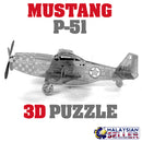 idrop MUSTANG P-51 [ Nano Puzzle ] - 3D Lasercut Metal Puzzle