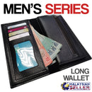 idrop Men's Fold Over Long Wallet Series [ LIUNIAOFU  ]