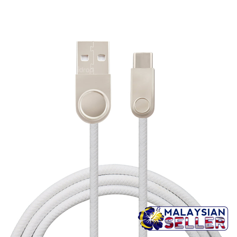 idrop Type C Charging / Data Transfer USB Cable | Black / White