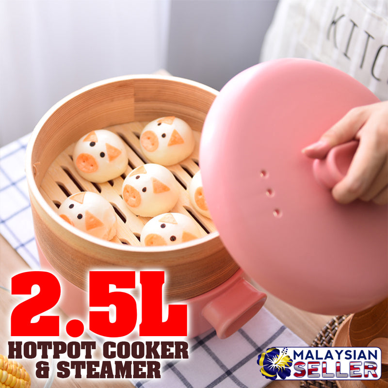 idrop 2.5L 2 Layer Hot Pot Cooker & Steamer
