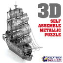 idrop BLACK PEARL SHIP [ Nano Puzzle ] - 3D Lasercut Metal Puzzle