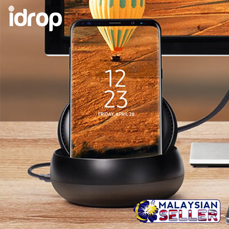 idrop DeX Desktop Station Platform - Compatible for Samsung ( Galaxy Note8, Galaxy S8 or Galaxy S8+ )