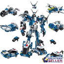 idrop [ ENLIGHTEN ] TRANSFORM MECHA Robot Police Transformer Toy