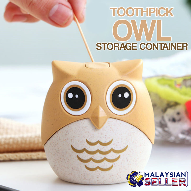 idrop TOOTHPICK OWL - Mini Toothpick Storage Container