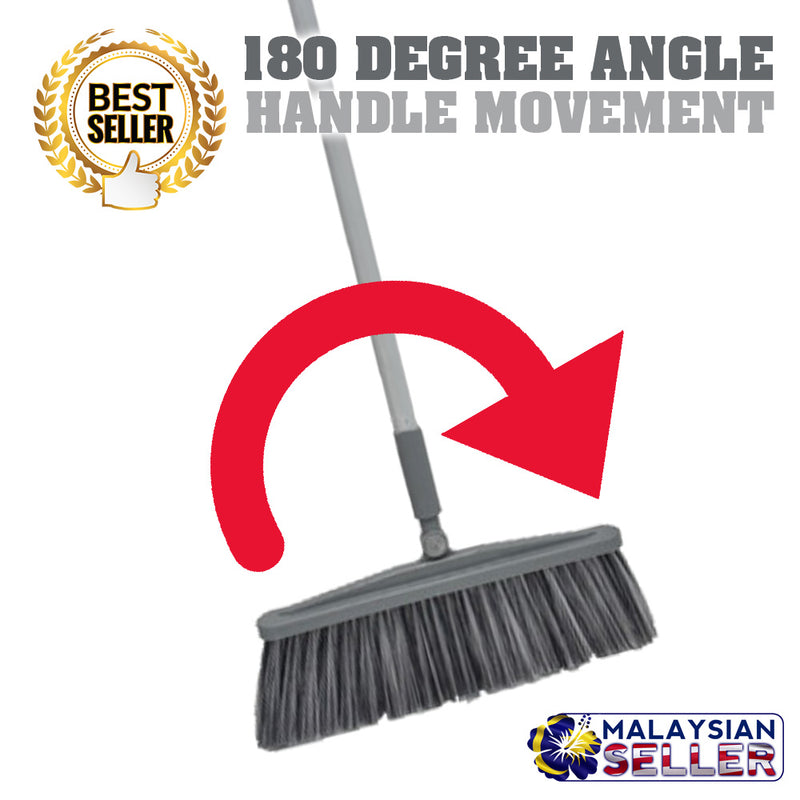 idrop 180 DEGREE Angle Adjustment Broom Sweeper