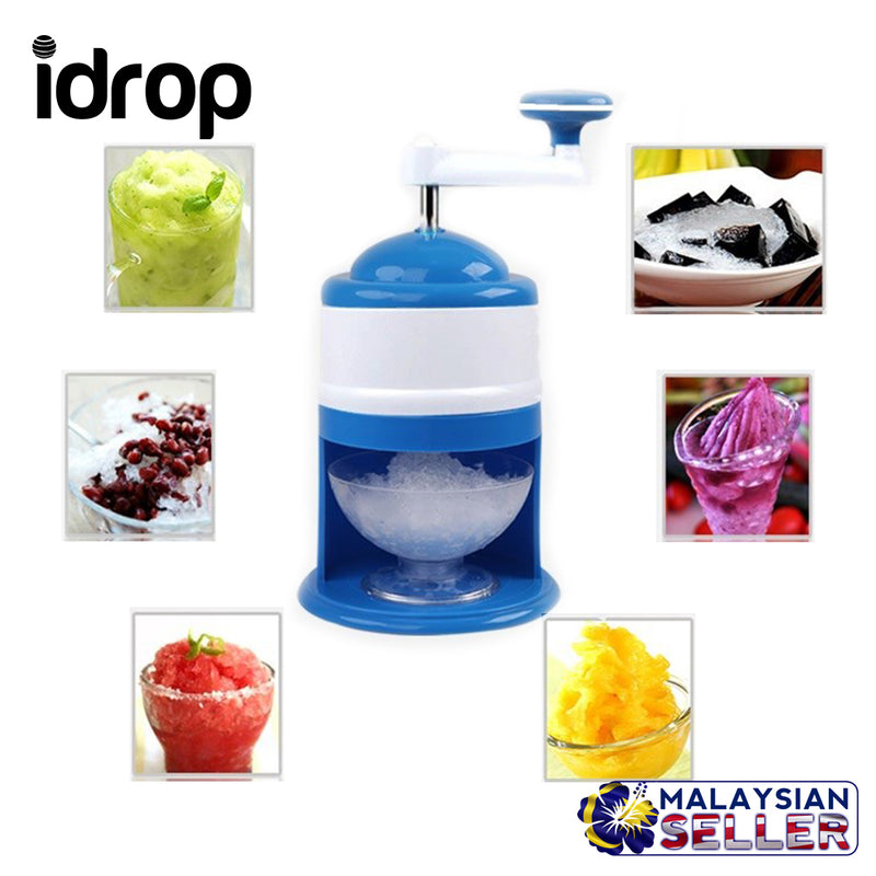 idrop Portable Mini Manual Ice Shaver Crusher Blender