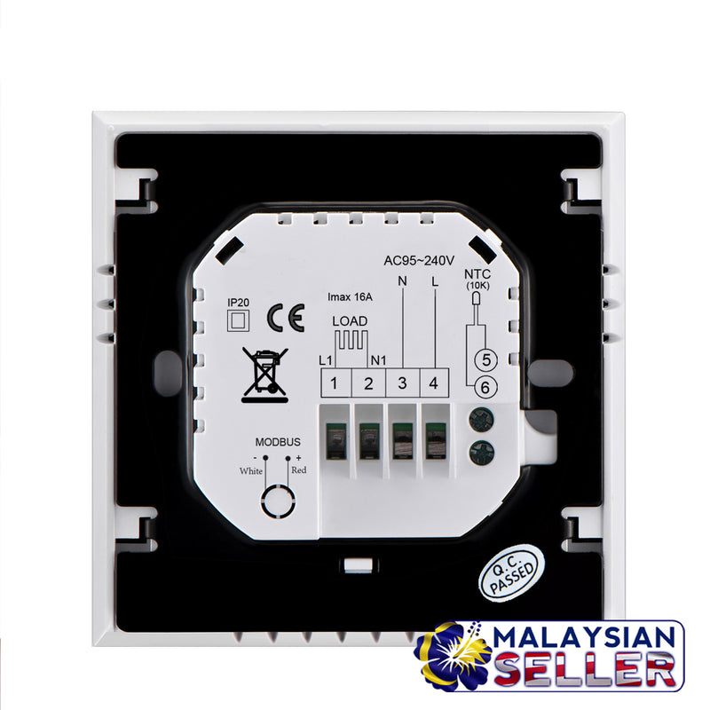 idrop WiFi Thermostat Smart App Remote Control Heating System Touch Screen Temperature Regulator (BHT-1000 95-240V 16A)