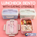 idrop LUNCHBOX BENTO- Portable Lunch Box with Eating Utensils
