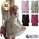 idrop Women's V-Neck Summer Casual Loose Dress