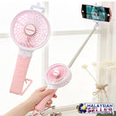 idrop 2 IN 1 Portable Mini USB Selfie Stick Fan