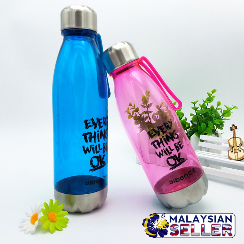idrop Everything Will Be OK Drinking Water Bottle [ 680ml ] [ RANDOM COLOR ]